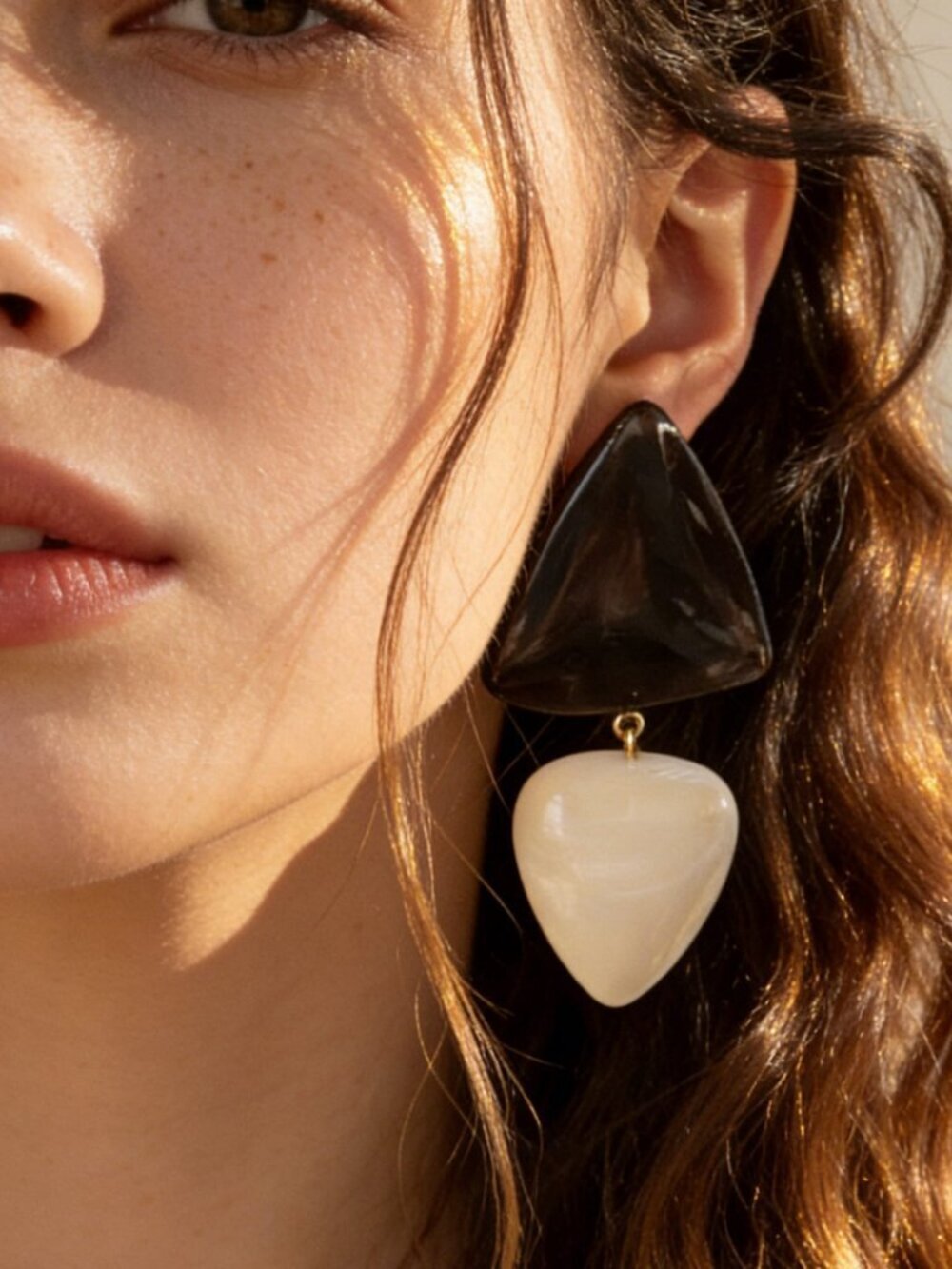 Multicolor Creative Women's Acrylic Geometric Triangle Earrings